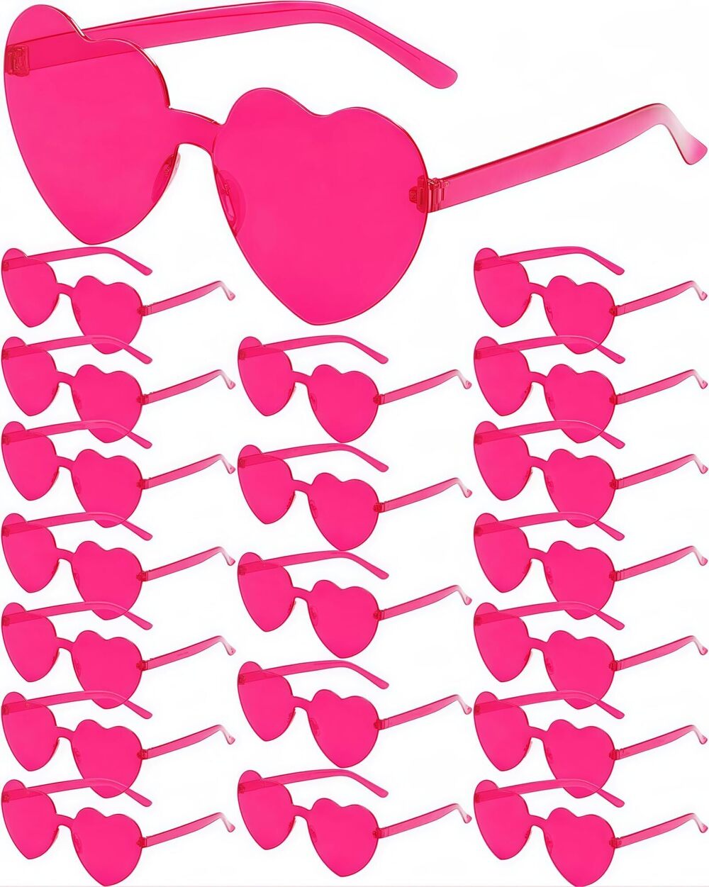9751 20 Pairs Heart Sunglasses , Valentine's Day Party Favor Heart Shaped